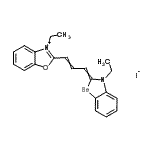 CAS 登录号：32835-25-9， 3-乙基-2-[3-(3-乙基-1,3-苯并硒唑-2(3H)-亚基)-1-丙烯-1-基]-1,3-苯并恶唑-3-鎓碘化物