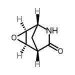 CAS 登录号：329910-40-9， (1S,2R,4S,5R)-3-氧杂-6-氮杂三环[3.2.1.0<sup>2,4</sup>]辛烷-7-酮