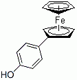 CAS 登录号：32994-52-8， (4-羟基苯基)二茂铁