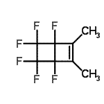 CAS 登录号：33103-47-8， 1,4,5,5,6,6-六氟-2,3-二甲基双环[2.2.0]己-2-烯