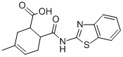 结构式 CAS# 332410-15-8, (1R,6S)-6-(1,3-苯并噻唑-2-基氨基甲酰)-3-甲基环己-3-烯-1-羧酸