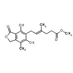 CAS#: 33431-38-8， Methyl (4E)-6-(4,6-Dihydroxy-7-Methyl-3-Oxo-1,3-Dihydro-2-Benzofuran-5-Yl)-4-Methyl-4-Hexenoate