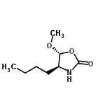 CAS 登录号：335627-74-2， (4S,5R)-4-丁基-5-甲氧基-1,3-恶唑烷-2-酮