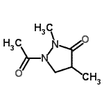 CAS 登录号：33651-72-8， 1-乙酰基-2,4-二甲基-3-吡唑烷酮
