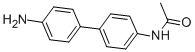 结构式 CAS# 3366-61-8, N-[4-(4-氨基苯基)苯基]乙酰胺