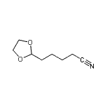 CAS 登录号：33683-57-7， 5-(1,3-二氧戊环-2-基)戊腈