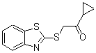 CAS 登录号：337488-10-5， 2-(1,3-苯并噻唑-2-基硫基)-1-环丙基乙酮