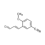 CAS#: 337520-38-4， 4-Methoxy-3-[(1E)-3-Oxo-1-Propen-1-Yl]Benzonitrile