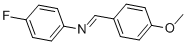结构式 CAS# 3381-48-4, N-(4-甲氧基苄亚基)-4-氟苯胺