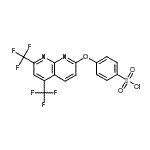 CAS#: 338412-09-2， 4-{[5,7-Bis(Trifluoromethyl)-1,8-Naphthyridin-2-Yl]Oxy}Benzenesulfonyl Chloride