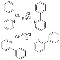 CAS 登录号：33915-80-9， 氯二(2-苯基吡啶)铑(III)