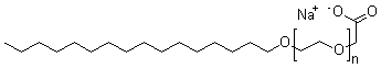 CAS#: 33939-65-0， Cetyloxypoly(ethyleneoxy)acetic acid sodium salt