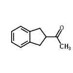 结构式 CAS# 33982-85-3, 1-(2,3-二氢-1H-茚-2-基)乙酮