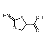 CAS 登录号：34040-92-1， 2-亚氨基-1,3-恶噻戊环-4-羧酸