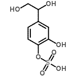 CAS 登录号：3415-68-7， 4-(1,2-二羟基乙基)-2-羟基苯基氢硫酸盐