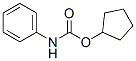 structure of CAS# 3422-04-6, Cyclopentyl N-Phenylcarbamate;N-Phenylcarbamic Acid Cyclopentyl Ester;4-12-00-00626 (Beilstein Handbook Reference);Ai3-23727