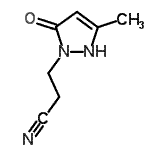CAS#: 342402-64-6， 3-(3-Methyl-5-Oxo-2,5-Dihydro-1H-Pyrazol-1-Yl)Propanenitrile