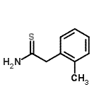 结构式 CAS# 34243-66-8, 2-(2-甲基苯基)硫代乙酰胺