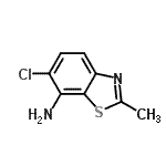 CAS#: 34257-30-2， 6-Chloro-2-Methyl-1,3-Benzothiazol-7-Amine