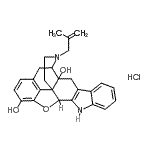 CAS#: 342884-62-2， 22-(2-Methyl-2-Propen-1-Yl)-14-Oxa-11,22-Diazaheptacyclo[13.9.1.0<Sup>1,13</Sup>.0<Sup>2,21</Sup>.0<Sup>4,12</Sup>.0<Sup>5,10</Sup>.0<Sup>19,25</Sup>]Pentacosa-4(12),5,7,9,15(25),16,18-Heptaene-2,16-Diol Hydrochloride (1:1)