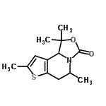CAS#: 344446-48-6， 1,1,5,8-Tetramethyl-1,5,6,9B-Tetrahydro[1,3]Oxazolo[3,4-a]Thieno[3,2-C]Pyridin-3-One