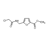 结构式 CAS# 345991-81-3, 甲基5-{[(氯乙酰基)氨基]甲基}-2-糠酸酯