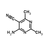 CAS 登录号：34684-87-2， 4-氨基-2,6-二甲基-5-嘧啶甲腈