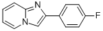 结构式 CAS# 347-12-6, 2-(4-氟-苯基)-咪唑并[1,2-a]吡啶
