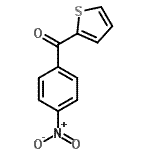 结构式 CAS# 34715-92-9, (4-硝基苯基)(2-噻吩基)甲酮