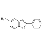 结构式 CAS# 349609-85-4, 2-(4-吡啶基)-1,3-苯并恶唑-5-胺