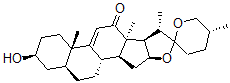 CAS#: 3514-26-9， 9-Dehydrohecogenin