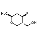CAS 登录号：351875-55-3， [(3R,4R,6S)-4-氟-6-甲基四氢-2H-吡喃-3-基]甲醇