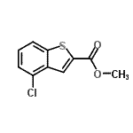 结构式 CAS# 35212-95-4, 甲基4-氯-1-苯并噻吩-2-羧酸酯