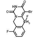 CAS#: 352303-66-3, 5-Bromo-1-(2,6-Difluorobenzyl)-6-Methyl-2,4(1H,3H)-Pyrimidinedione