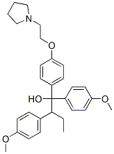 CAS 登录号：35263-94-6， 1,2-二(4-甲氧基苯基)-1-[4-(2-吡咯烷-1-基乙氧基)苯基]丁烷-1-醇