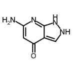 CAS 登录号：35313-41-8， 6-氨基-1,2-二氢-4H-吡唑并[3,4-b]吡啶-4-酮