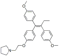 CAS#: 35386-89-1， 1-[2-[4-[(Z)-1,2-Bis(4-Methoxyphenyl)But-1-Enyl]Phenoxy]Ethyl]Pyrrolidine