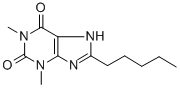 CAS#: 35873-41-7， 1,3-Dimethyl-8-Pentyl-7H-Purine-2,6-Dione