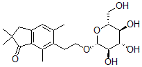 CAS#: 35943-37-4， 2,2,5,7-Tetramethyl-6-[2-[(2R,3R,4S,5S,6R)-3,4,5-Trihydroxy-6-(Hydroxymethyl)Oxan-2-Yl]Oxyethyl]-3H-Inden-1-One