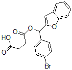 CAS#: 3611-63-0， 4-[1-Benzofuran-2-Yl-(4-Bromophenyl)Methoxy]-4-Oxobutanoic Acid