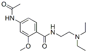 CAS 登录号：3614-38-8， 4-乙酰氨基-N-(2-二乙基氨基乙基)-2-甲氧基苯甲酰胺