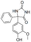 CAS 登录号：36653-52-8， 5-(4-羟基-3-甲氧基苯基)-5-苯基咪唑烷-2,4-二酮