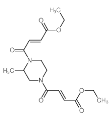 CAS 登录号：36680-08-7， 乙基(E)-4-[4-[(E)-4-乙氧基-4-氧代丁-2-烯酰基]-2-甲基哌嗪-1-基]-4-氧代丁-2-烯酸酯