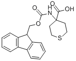 结构式 CAS# 368866-35-7, 4-(9H-芴-9-基甲氧羰基氨基)-四氢-噻喃-4-羧酸