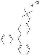 CAS 登录号:37015-90-0, 4-二苯甲基-1-(2,2-二甲基丙基)哌啶盐酸盐