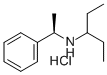 结构式 CAS# 374790-91-7, (R)-N-(3-戊基)-1-苯基乙胺盐酸盐
