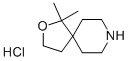 structure of CAS# 374794-98-6, 1,1-Dimethyl-2-Oxa-8-Azaspiro[4.5]Decane Hydrochloride