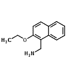 结构式 CAS# 376594-96-6, 1-(2-乙氧基-1-萘基)甲胺