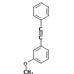 CAS 登录号：37696-01-8， 1-甲氧基-3-(苯基乙炔基)苯