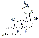 CAS 登录号：382-66-1， [2-[(8S,10S,11S,13S,14S,17R)-9-氟-11,17-二羟基-10,13-二甲基-3-氧代-6,7,8,11,12,14,15,16-八氢环戊烯并[a]菲-17-基]-2-氧代乙基]甲烷磺酸酯